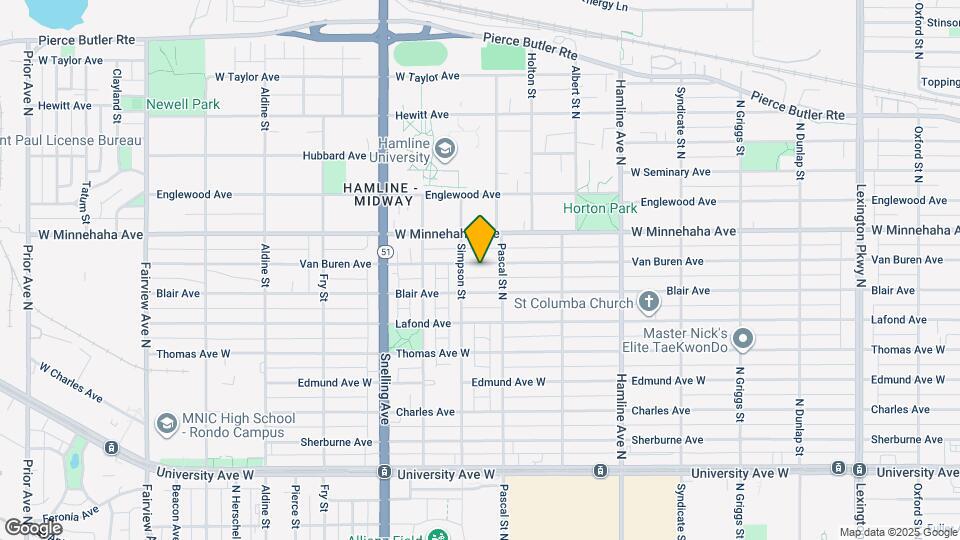 1478 Van Buren Ave Map and Location Details