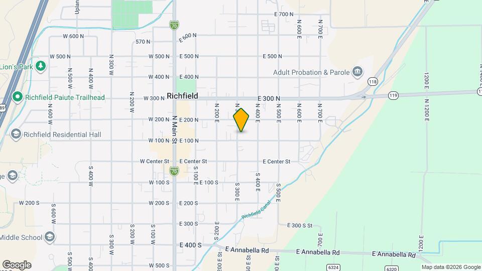 110 N 300 E Map and Location Details