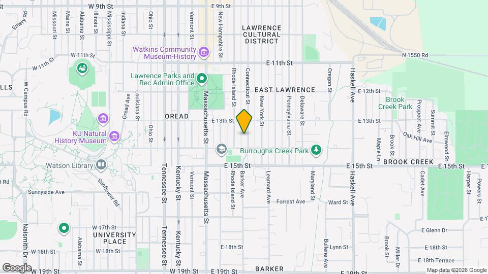 1329 Connecticut St, Unit Apt2 Map and Location Details