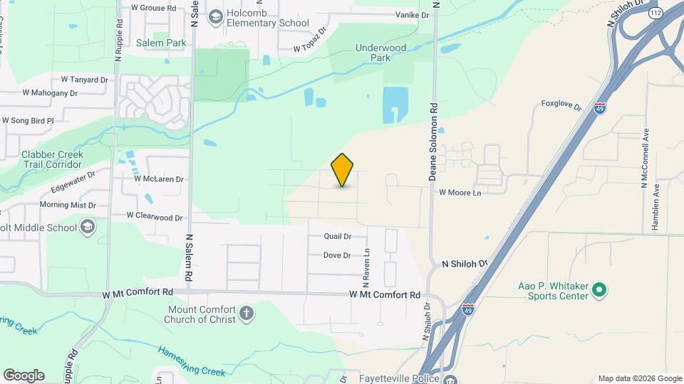 2801 W McLaren Dr Mapa y Detalles de la Ubicación