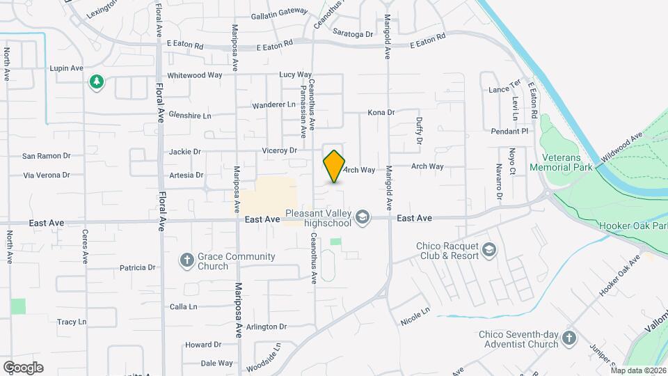 2554 Valhalla Pl Map and Location Details