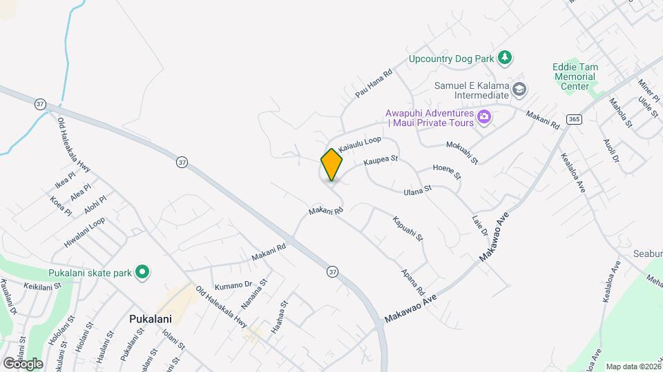 1 Kaupea St Map and Location Details