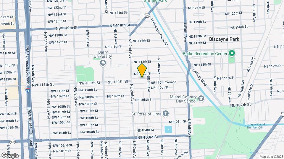 266 NE 111th St, Unit Furnished efficiency Map and Location Details
