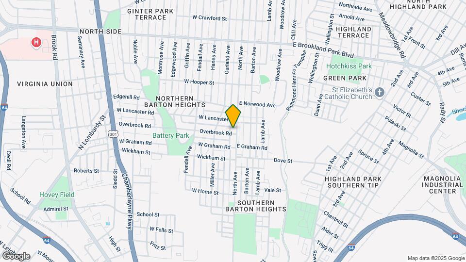2502 North Ave Map and Location Details