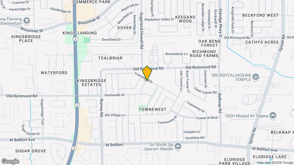 10107 Hollow Canyon Dr Map and Location Details