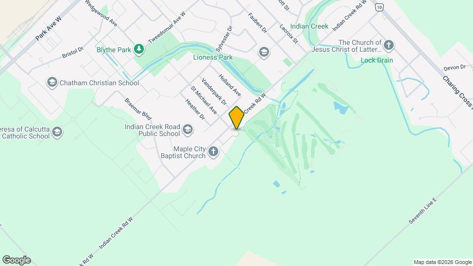 430 Indian Creek Rd W Map and Location Details