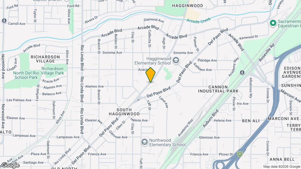 2934 Marysville Blvd Map and Location Details