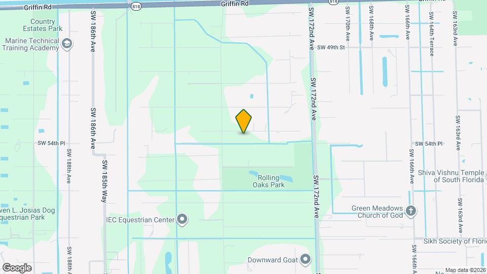 17680 SW 54th St Map and Location Details
