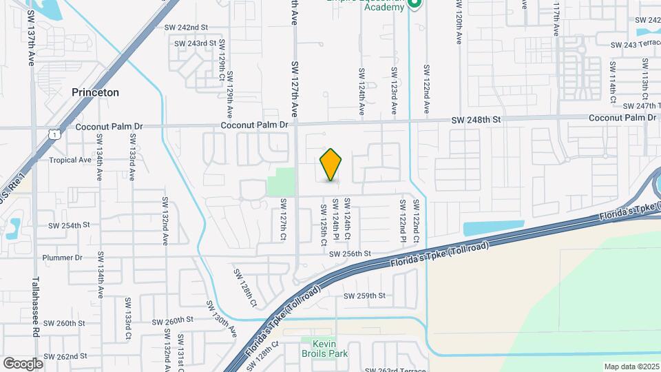 12500 SW 251st Terrace Map and Location Details