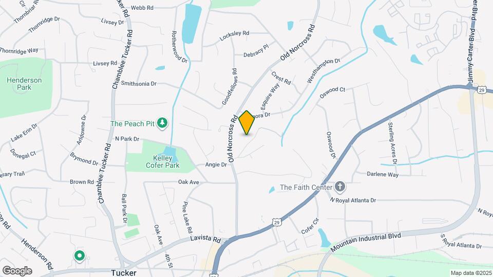 3644 Lakeside Ct Map and Location Details