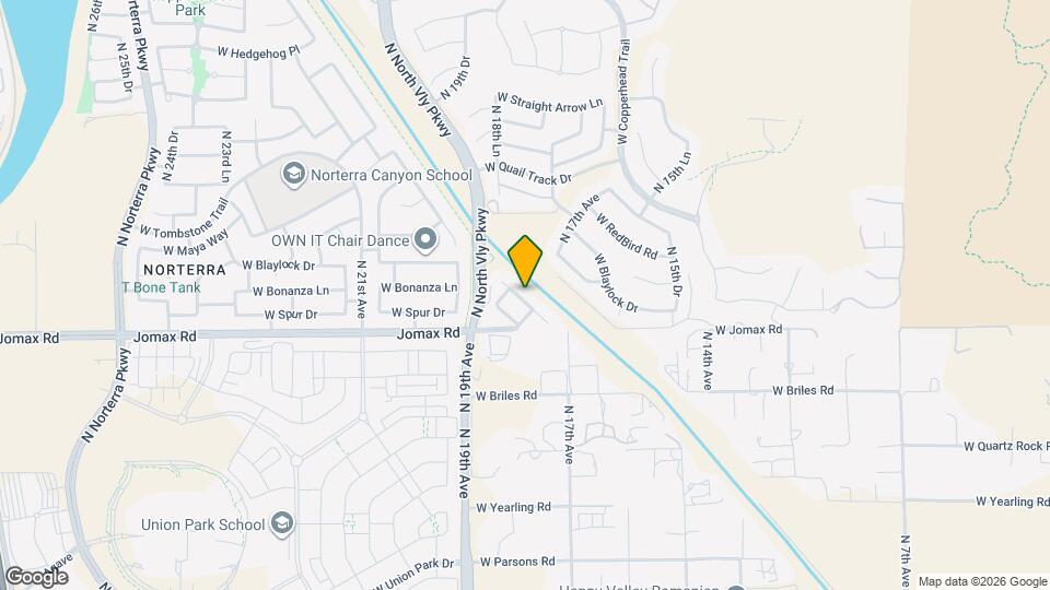 1822 W Bonanza Dr Map and Location Details