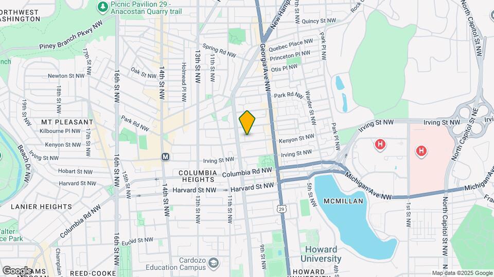 761 Kenyon St NW Map and Location Details