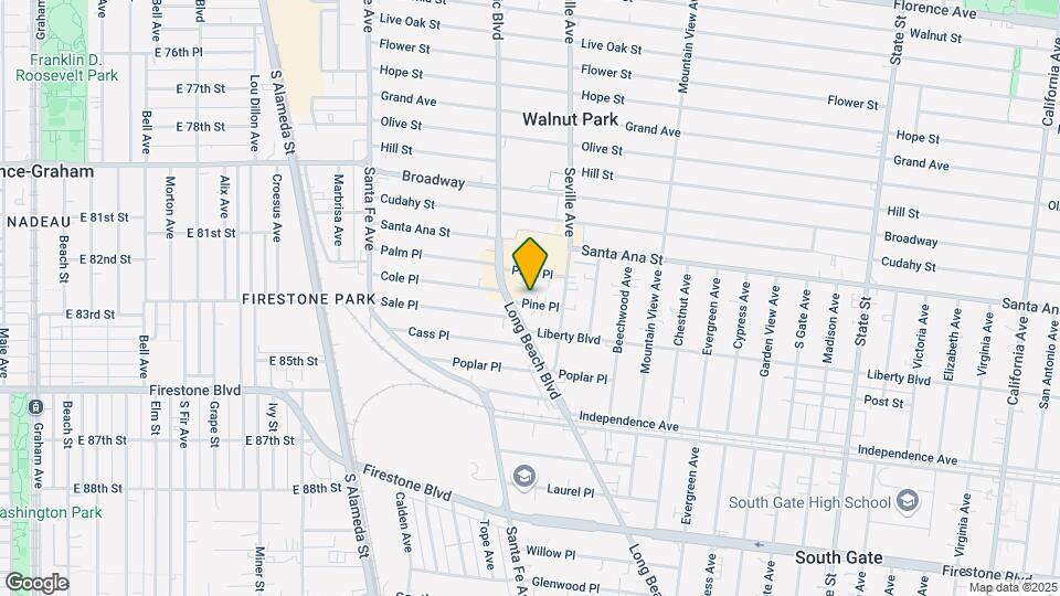 2619 Pine Pl Mapa y Detalles de la Ubicación
