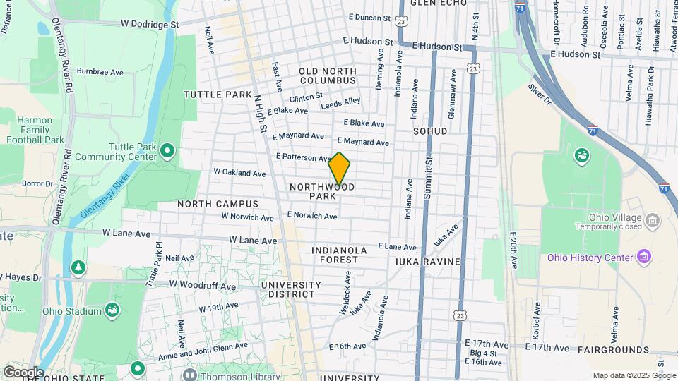 136 E Northwood Ave Map and Location Details