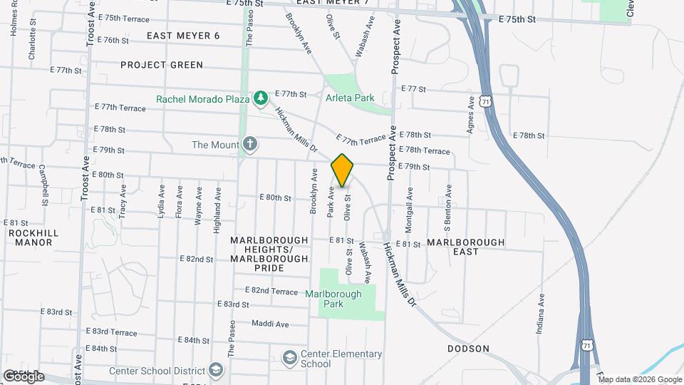 7932 Olive St Mapa y Detalles de la Ubicación