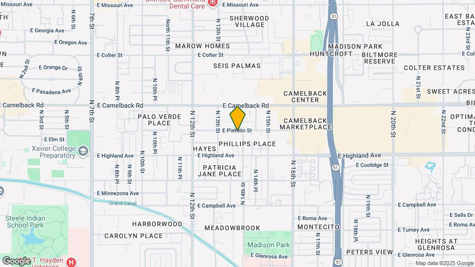 1339 E Pierson St Map and Location Details