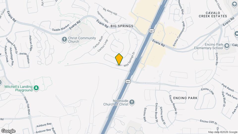 20502 Wild Springs Dr Map and Location Details