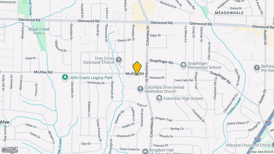 2015 Oak Park Ln Map and Location Details