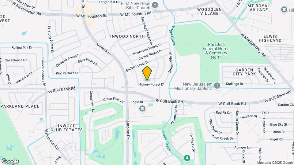 5618 Hickory Forest Dr Map and Location Details