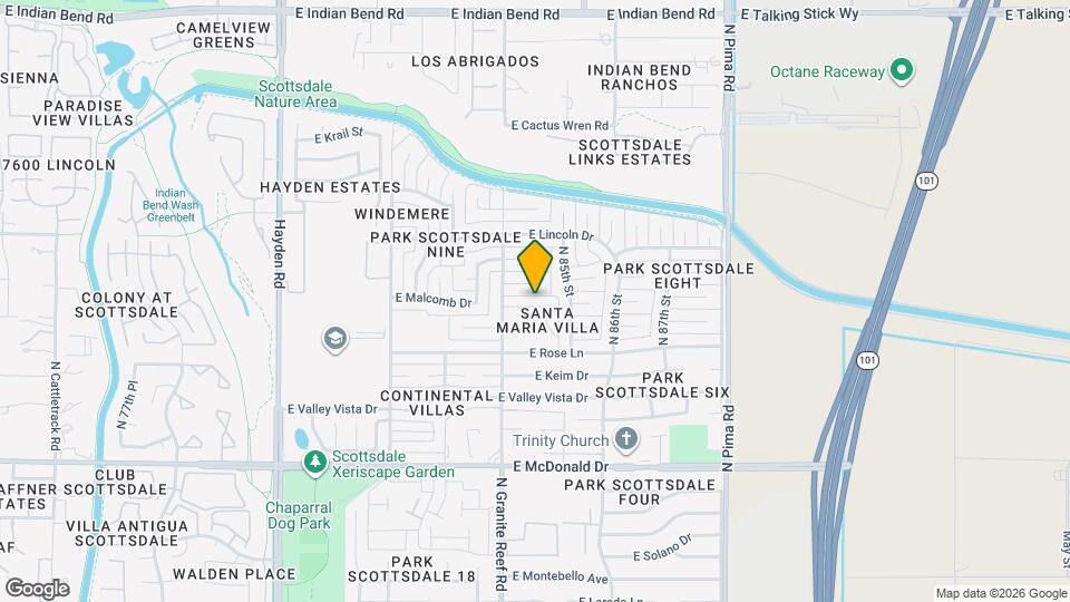 8432 E Malcomb Dr Map and Location Details