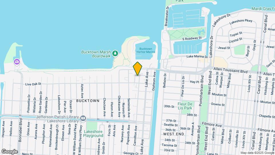 1716 Carrollton Ave Mapa y Detalles de la Ubicación