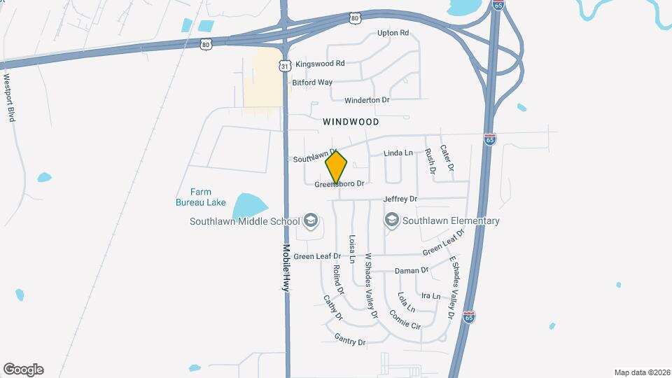 5190 Greensboro Dr Map and Location Details