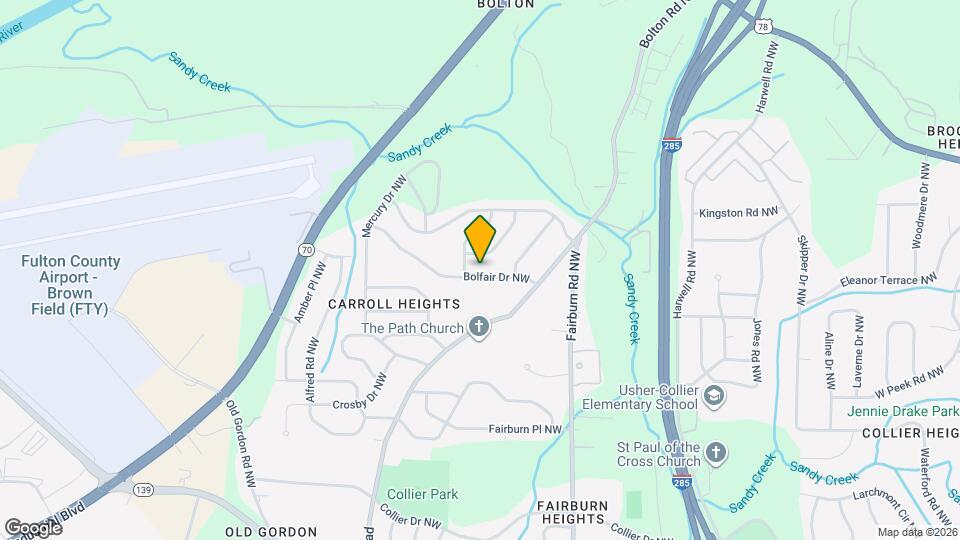 3563 Bolfair Dr NW Map and Location Details