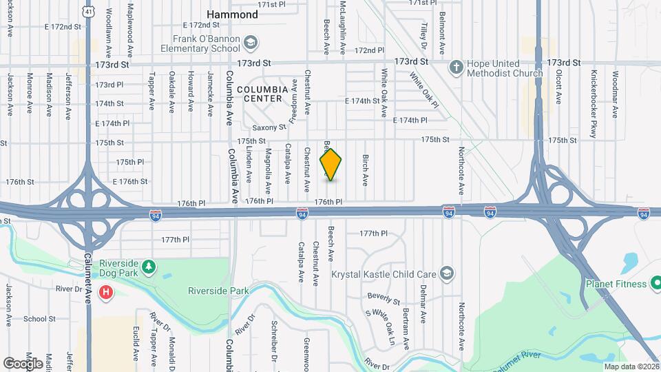 7609 Beech Ave Map and Location Details