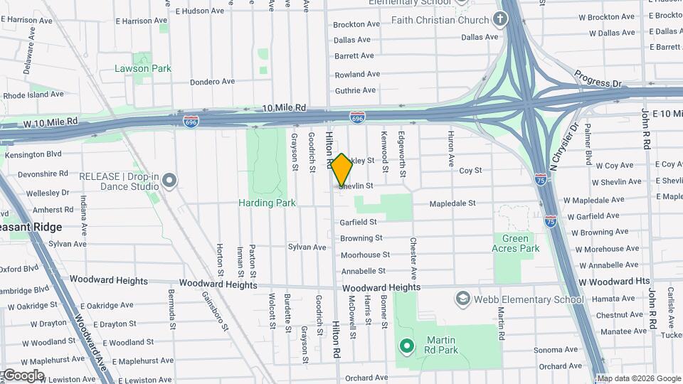 1550 Shevlin St Map and Location Details