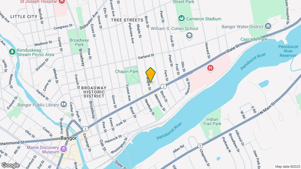 21 Maple St, Unit 1 Map and Location Details