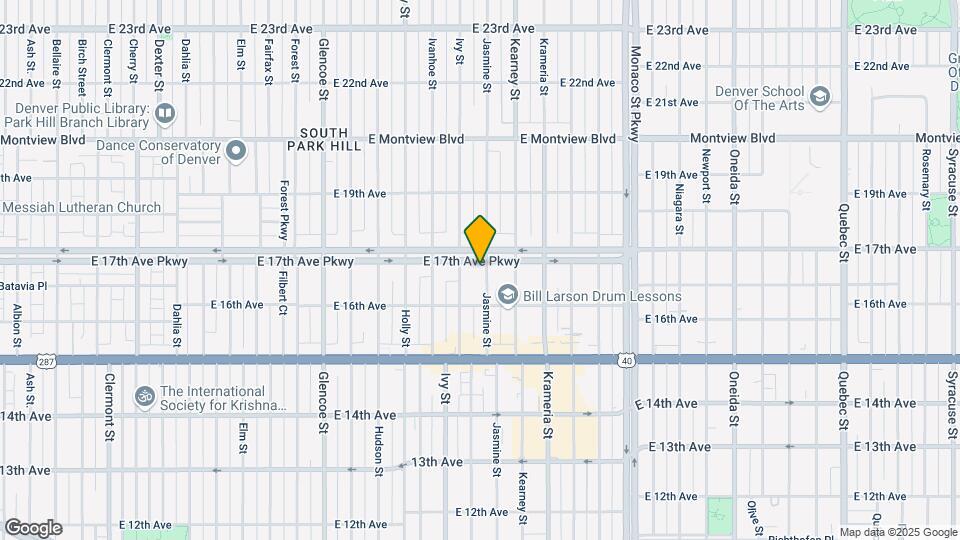1665 Jasmine St Map and Location Details