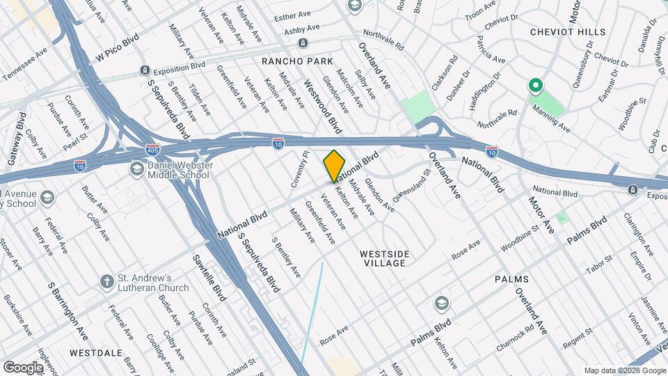 3005 Kelton Ave Mapa y Detalles de la Ubicación