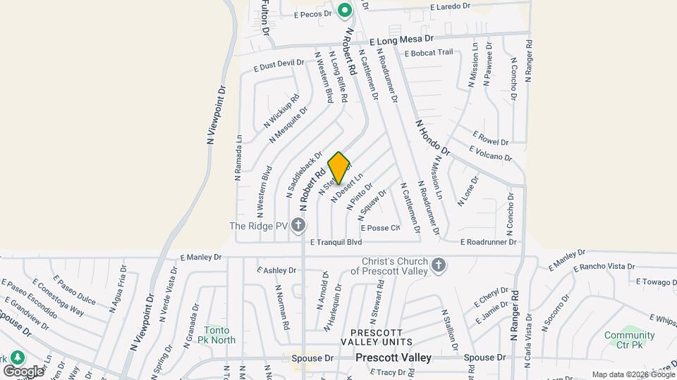 5184 N Desert Ln Map and Location Details