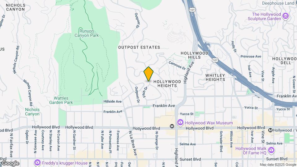 2005 N Sycamore Ave Map and Location Details