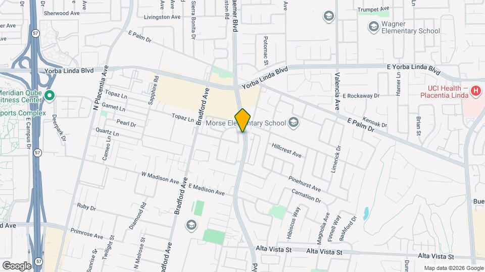 1255 N Kraemer Blvd Mapa y Detalles de la Ubicación