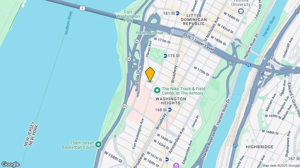 700 W 170th St Map and Location Details