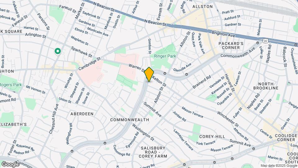 1460 Commonwealth Ave Map and Location Details