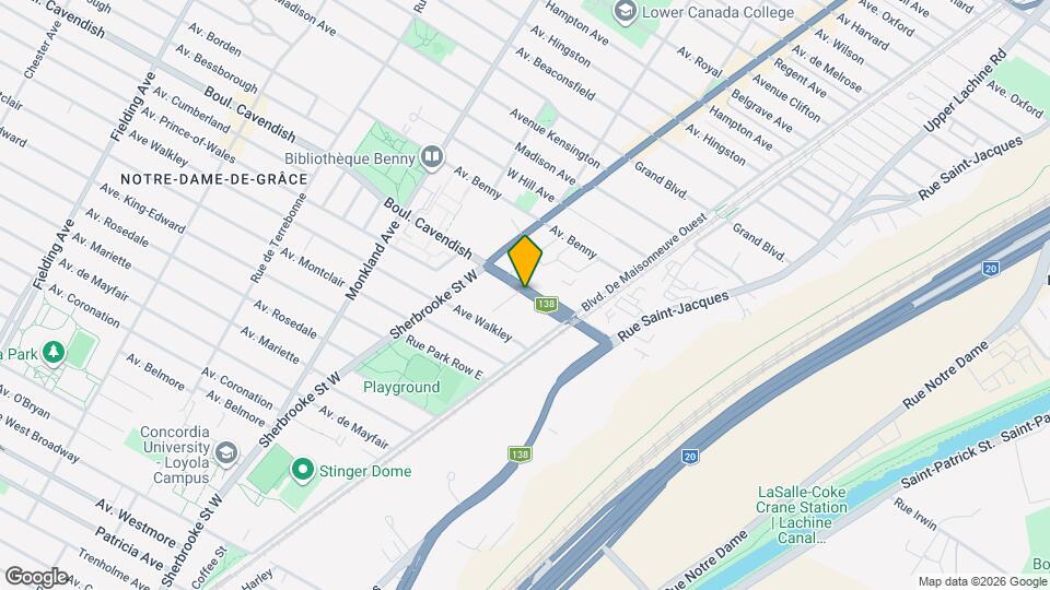 2600 Boul. Cavendish Map and Location Details