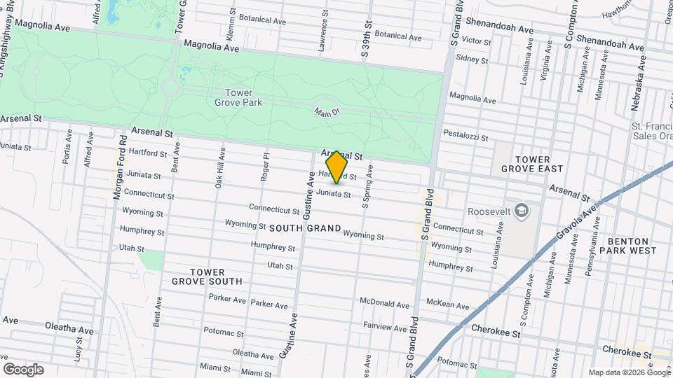 3849 Juniata St Map and Location Details