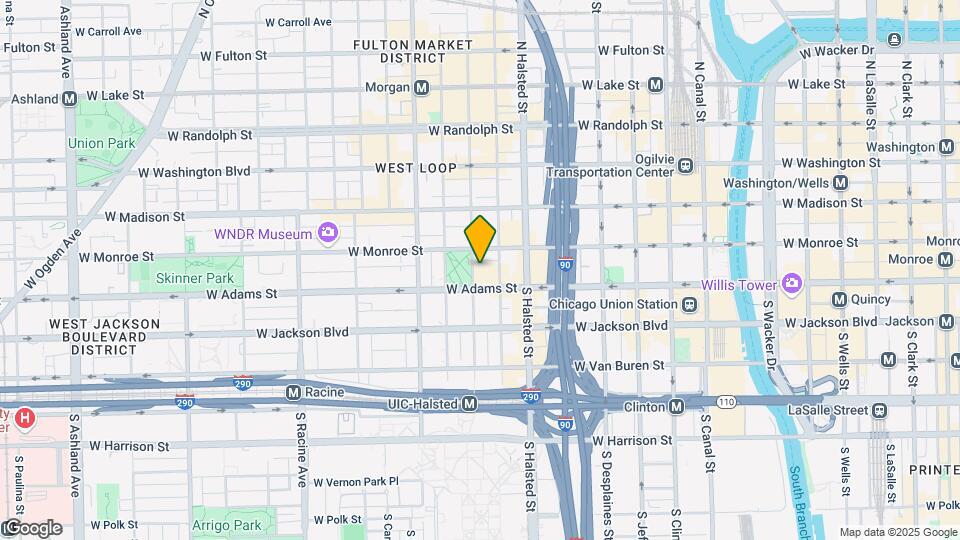 123 S Peoria St Map and Location Details