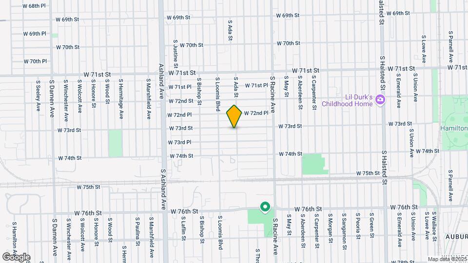 1301 W 73rd St Map and Location Details