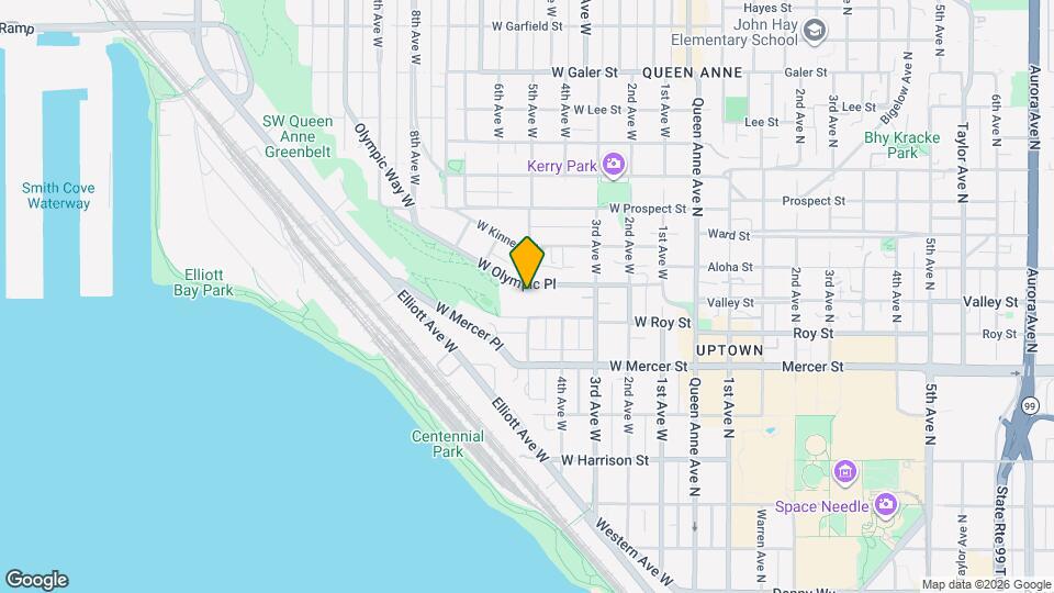 505 W Olympic Pl Map and Location Details