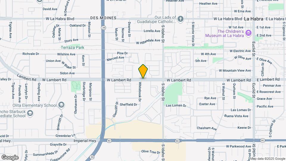 1450 W Lambert Rd Map and Location Details