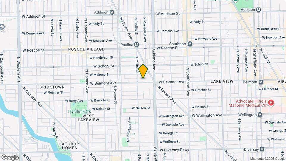 1640 W Belmont Ave, Unit 3 Mapa y Detalles de la Ubicación