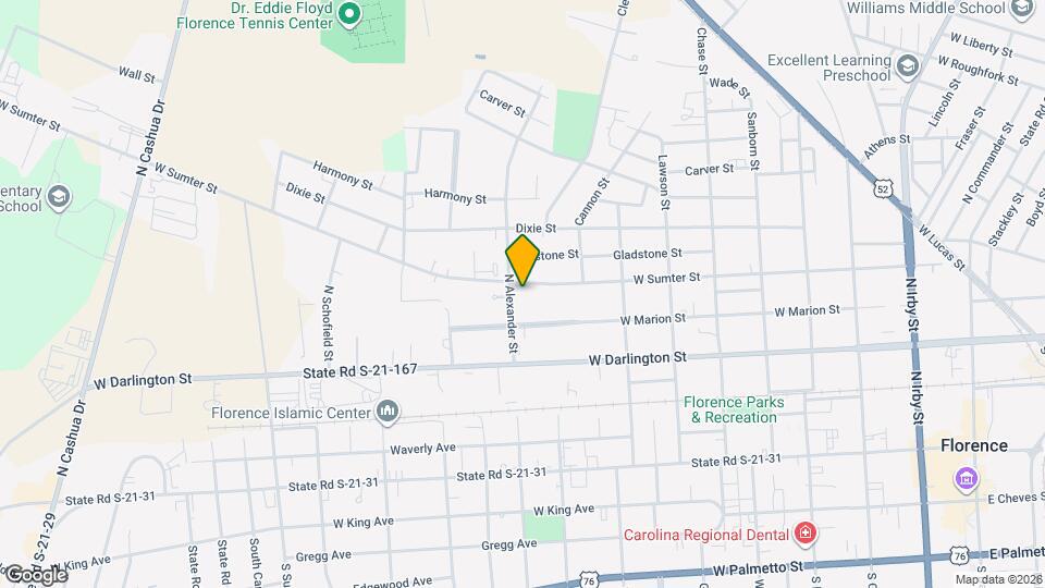 924 W Sumter St Map and Location Details