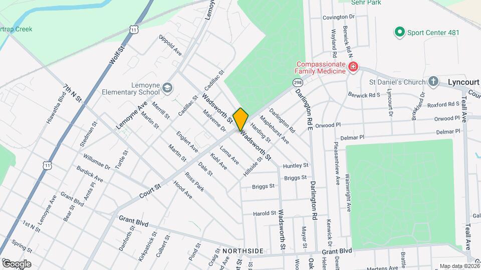 967 Wadsworth St Map and Location Details