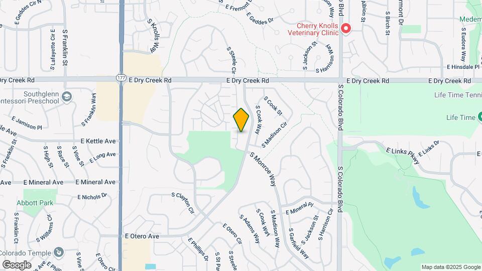7724 S Steele St Map and Location Details