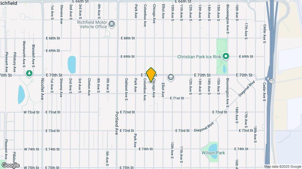 7022 Chicago Ave Map and Location Details