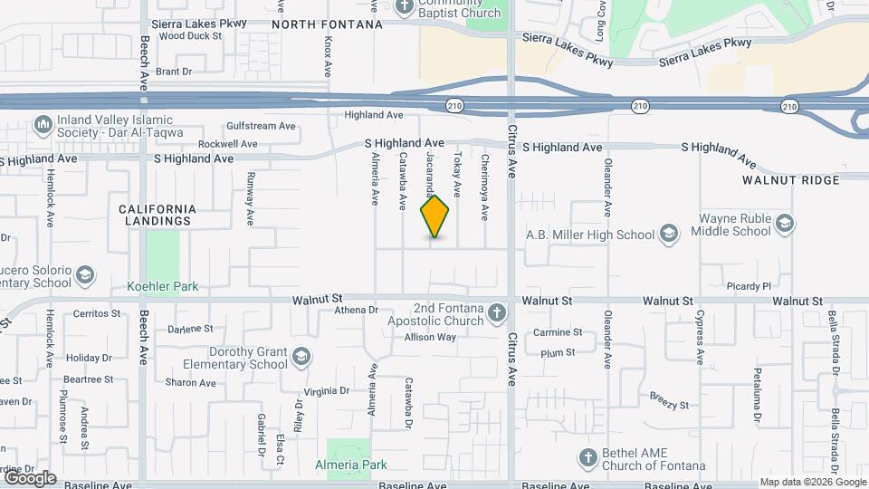 6781 Jacaranda Ave Map and Location Details