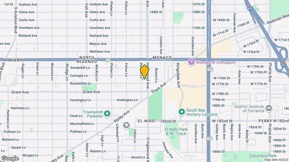 2705 Rockefeller Ln Map and Location Details